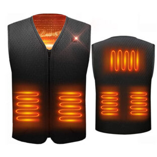 電熱ベスト 5つヒーター 裏フリース モバイルバッテリー USB 冬のスポーツ応援 お当番 お散歩
