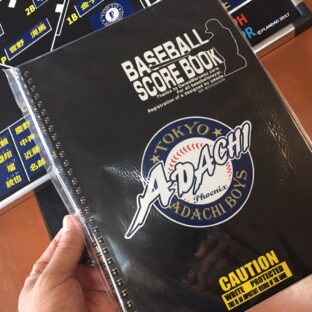 NEW　TYPEスコアブック　チームロゴ入れます！　　