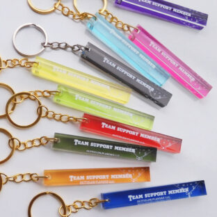 フィールズスリムキーホルダー 10カラー 選べるポジション ゴールドパーツ シルバーパーツ 野球 ソフトボール Outfields